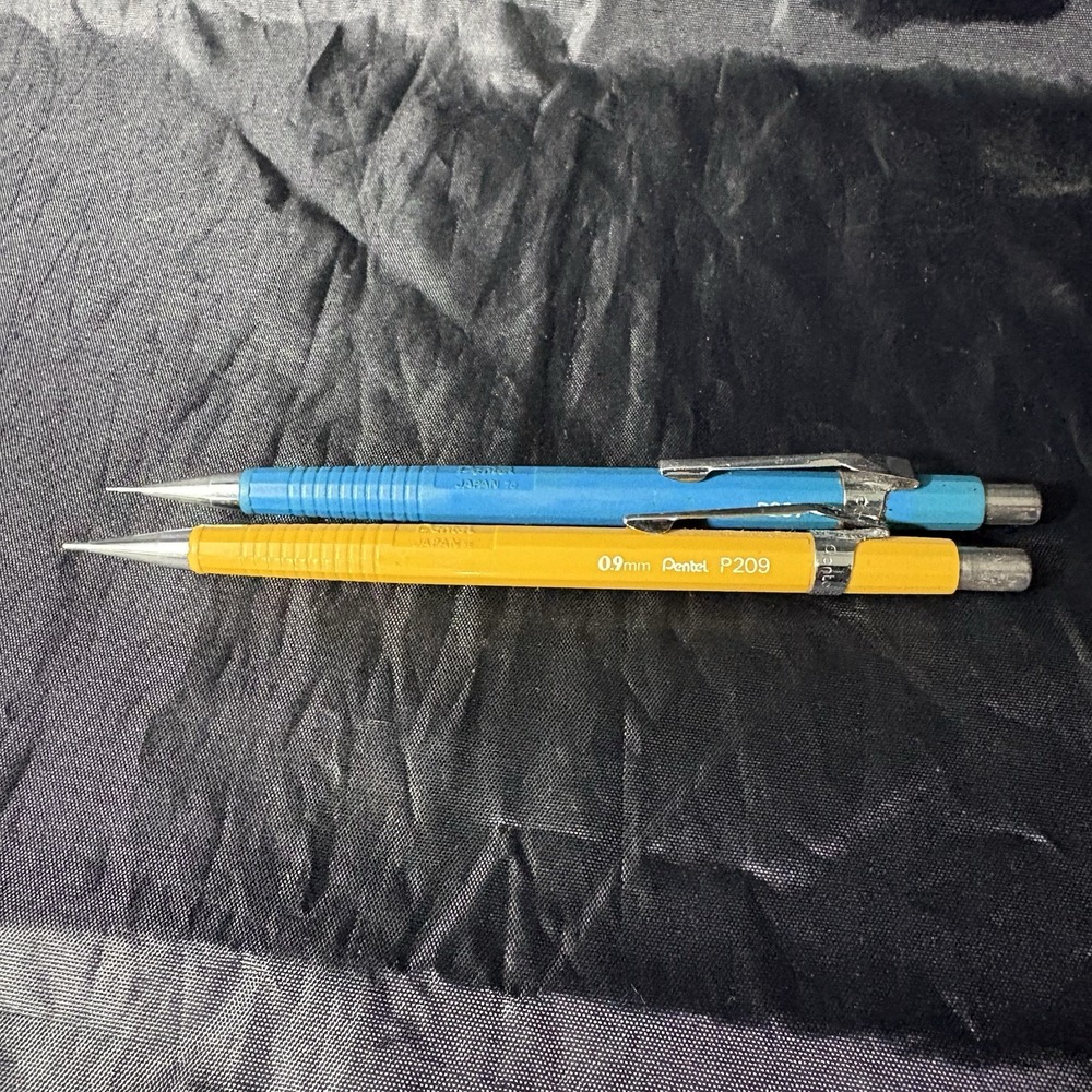 Pentel Vintage Mechanical Pencils Models P 209 P 207 Working Condition Japan